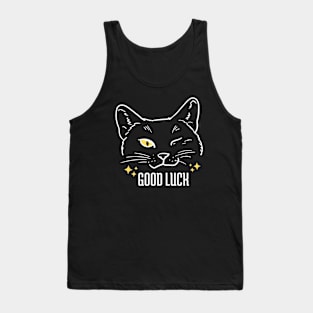 Black Cat Good Luck Tank Top